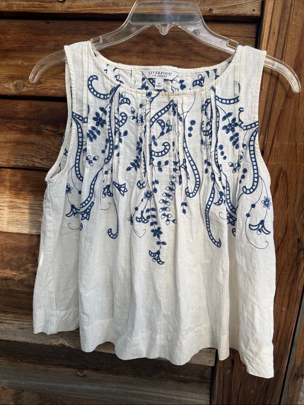 Liverpool embroidered top
